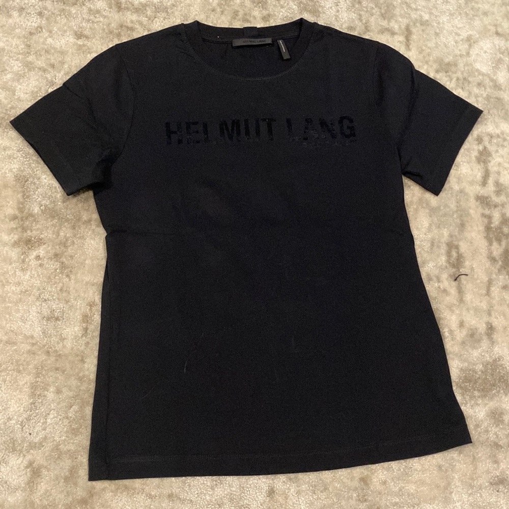 Helmet lang black womens xs tshirt
